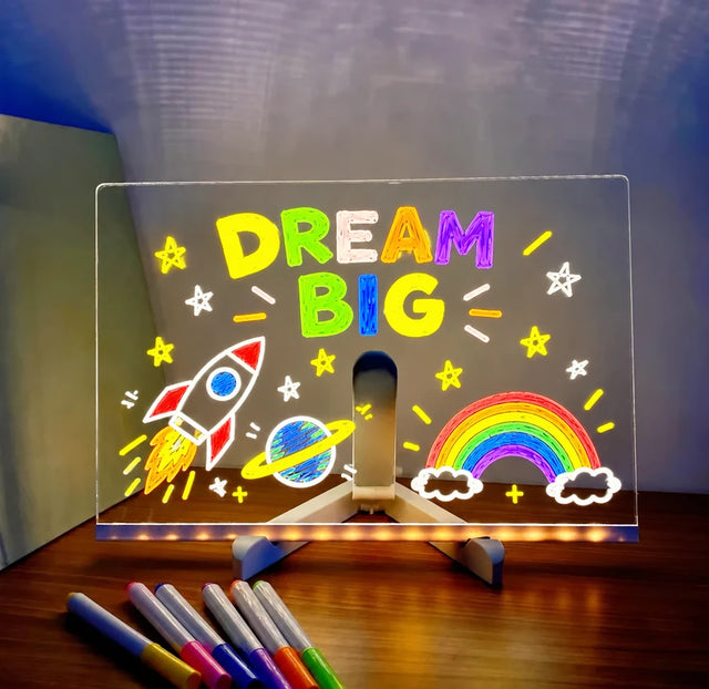 🔥 Last Day Sale Price | 🎨 LED Drawing Board (7-Color Glow)