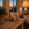 Coastal Wooden LED Candle Decor