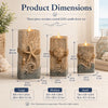 Coastal Wooden LED Candle Decor