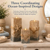 Coastal Wooden LED Candle Decor