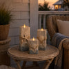 Coastal Wooden LED Candle Decor