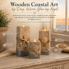 Coastal Wooden LED Candle Decor