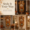 🏡🎃Lighted Stacked Pumpkin Fall Door Decor with 3 Seasonal Plaques