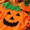 🎃 Pumpkin Pop-On Halloween Costume Set — Poncho &amp; Matching Hat | Kids &amp; Adults