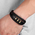 To My Son - Never Alone - Braided Bracelet Set