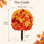 🍂 Turn Your Outdoors Into Fall — 50% Off Maple Garden Stakes