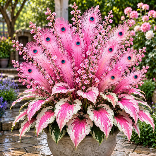 🏠🤗 Peacock Flame Hosta™ – Effortless Beauty For Shady Spaces💥