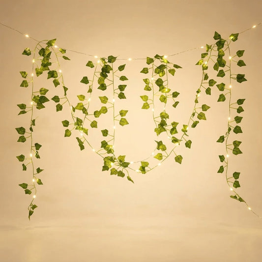 Artificial Vine Leaf Fairy Lights